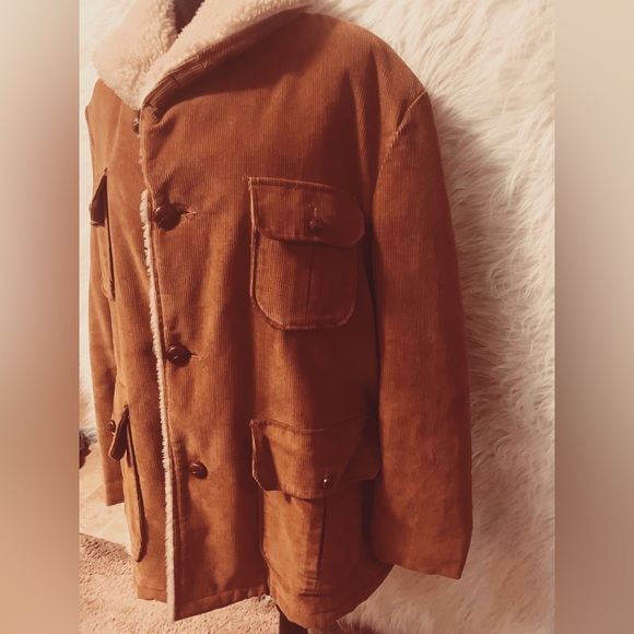 Shanhouse Corduroy Fuzzy Collar Men’s Jacket - Picture 7 of 11